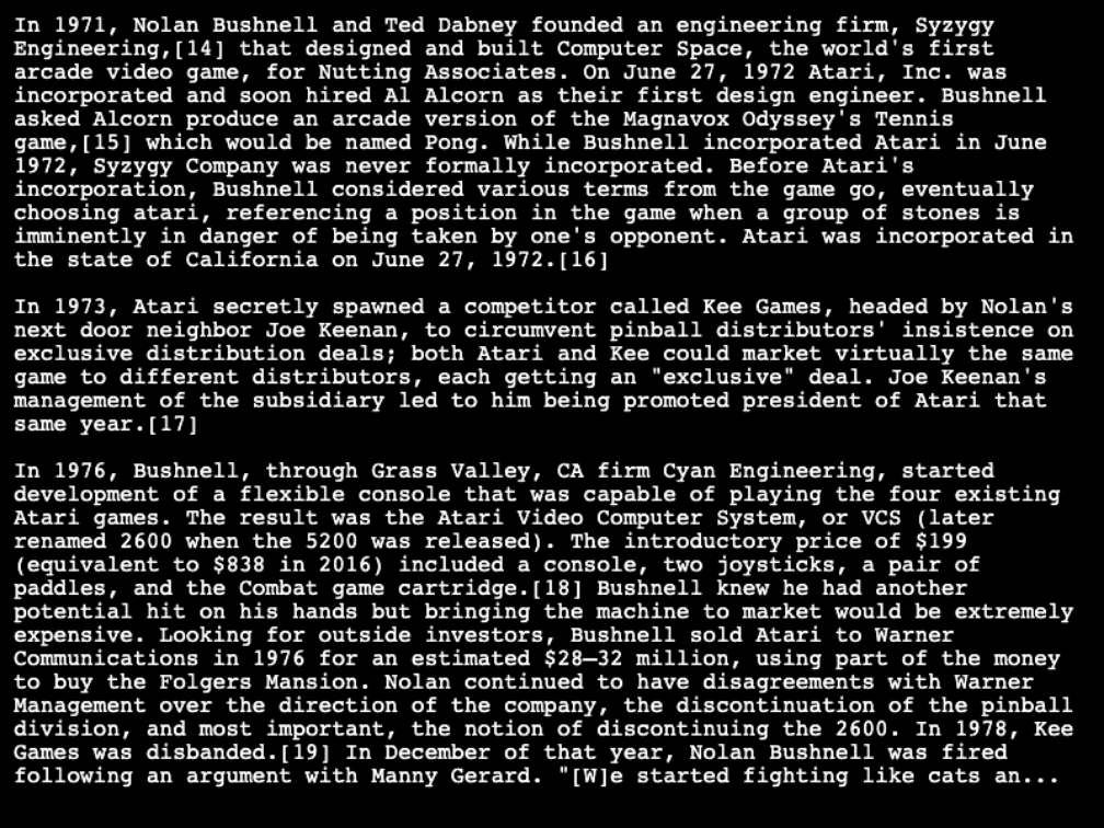 Text File examples